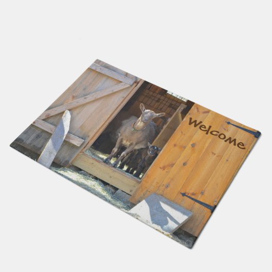 Schattige geitenwelkomstmat deurmat (Schuin)