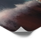 Schattige gekko dragen schattig winter pet poster (Hoek)