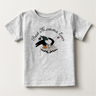 Schattige, gekookte Merganser Duck-Cartoon