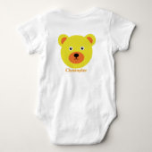 Schattige Gele Beer Romper (Achterkant)