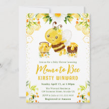 Schattige Gele Bloem Bijen Baby Shower