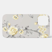 schattige gele bloemen met grijze bladeren op gr Case-Mate iPhone case (Achterkant (horizontaal))