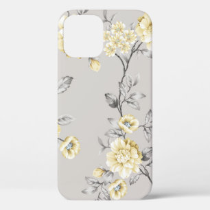 schattige gele bloemen met grijze bladeren op gr Case-Mate iPhone case