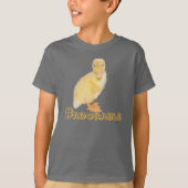 Schattige gele borrelfoto t-shirt (Voorkant)