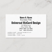 Schattige gele borrelfoto visitekaartje (Achterkant)