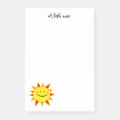 schattige gele cartoon post-it® notes (Voorkant)