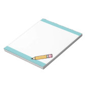 Schattige Gele Cartoon Potlood Notitieblok (Linkerzijde)