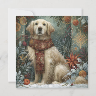 Schattige Gele Hond Grappige Gelukkige Howlidays Kaart