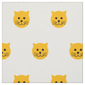 Schattige gele kat stof (Swatch)
