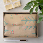 Schattige Gele Kerst Tissuepapier (Geschenk)