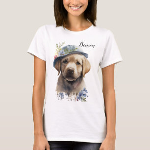 SCHATTIGE GELE LABRADOR RETRIEVER PUPPY T-SHIRT