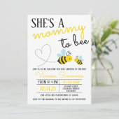 Schattige Gele Mama voor Bij Baby Shower Kaart (Staand voorkant)