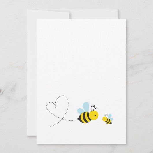 Schattige Gele Mama voor Bij Baby Shower Kaart (Achterkant)