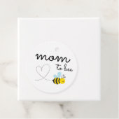 Schattige Gele Moeder Om Bij Te Zijn Bedankjes Labels (In situ)