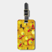 Schattige gele rubber eendjes bagagelabel (Voorkant verticaal)