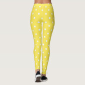 Schattige Gele Stippen Leggings (Achterkant)