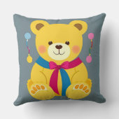 Schattige Gele Teddibeer Kussen (Achterkant)