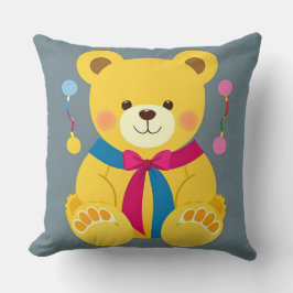 Schattige Gele Teddibeer Kussen