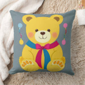 Schattige gele teddybeer kussen (Deken)