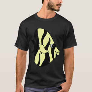 Schattige Gele Vlinder Vis T-shirt