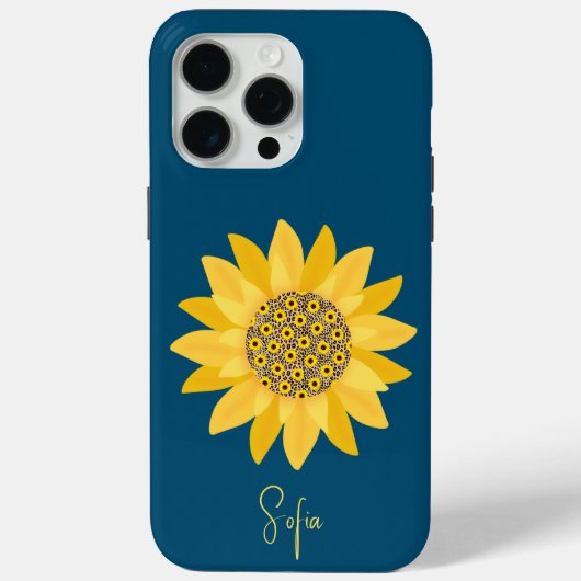 Schattige Gele Zonnebloem Bloemige Moederdag Case-Mate iPhone Case (Achterkant)