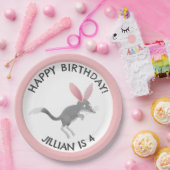 Schattige gelukkig Australisch bilby birthday gepe Papieren Bordje (Feest)