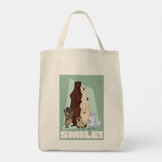 Schattige & Gelukkig Beer Familie & Vrienden Tote Bag (Achterkant)