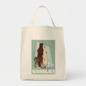 Schattige & Gelukkig Beer Familie & Vrienden Tote Bag (Voorkant)