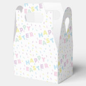Schattige Gelukkig Paaswoord Confetti Patroon Bedankdoosjes (Geopend)