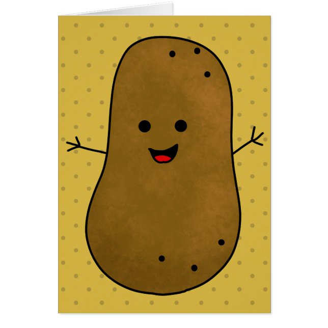Schattige Gelukkige Aardappel (Voorkant)