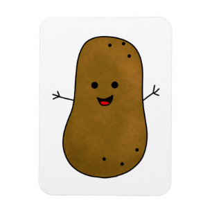 Schattige Gelukkige Aardappel Magneet