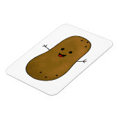 Schattige Gelukkige Aardappel Magneet (Linkerzijde)