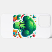Schattige gelukkige broccoli Case-Mate iPhone case (Achterkant (horizontaal))