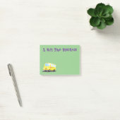 Schattige gelukkige gele schoolbus cartoon  post-it® notes (Kantoor)