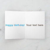 Schattige gelukkige giraffe met vlinder cartoon ve kaart (Binnen)