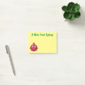 Schattige gelukkige granaatappel fruit cartoon post-it® notes (Kantoor)