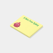 Schattige gelukkige granaatappel fruit cartoon post-it® notes (Schuin)