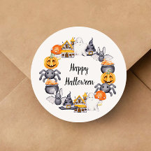 Schattige gelukkige Halloween-illustratie