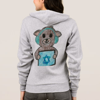 Schattige Gelukkige Hanukkah Teddybeer Israël Hoodie