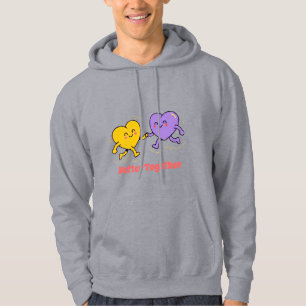 Schattige Gelukkige Hart Vrienden Hoodie