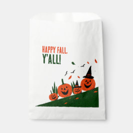 Schattige Gelukkige Herfst Y'all Pompoen Heksenhoe Bedankzakje