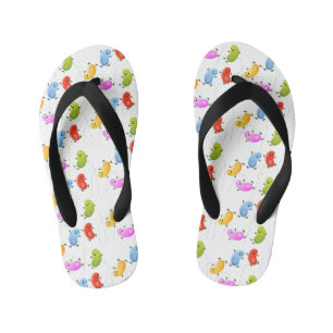 Schattige gelukkige jellybeans springende cartooni kinder teenslippers