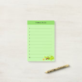 Schattige gelukkige krokodil Dingen om te doen op  Post-it® Notes (Op bureau)