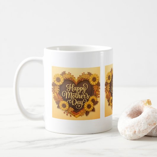 Schattige Gelukkige Moederdag  Koffiemok (Met donut)