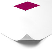 Schattige Gelukkige Roze Nijlpaard Poster (Hoek)