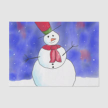 Schattige Gelukkige Sneeuwman Illustratie