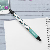 Schattige Gelukkige T-Rex Tyrannosaurus Rex Dinosa Zwarte Inkt Pen