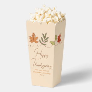 Schattige gelukkige Thanksgiving-bladeren feest po Bedankdoosjes