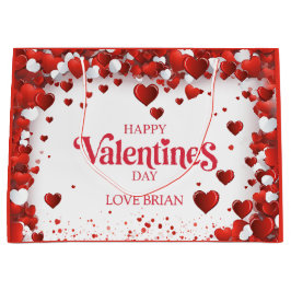 Schattige gelukkige Valentijnsdag Groot Cadeauzakje