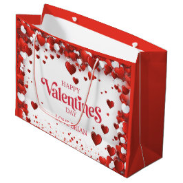 Schattige gelukkige Valentijnsdag Groot Cadeauzakje